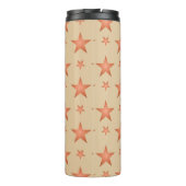 Bouteilles Isothermes Motif étoilé en terre cuite orange (Dos)