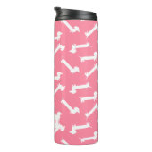 Bouteilles Isothermes Motif fait sur commande rose mignon de teckel (Tourné sur la droite)