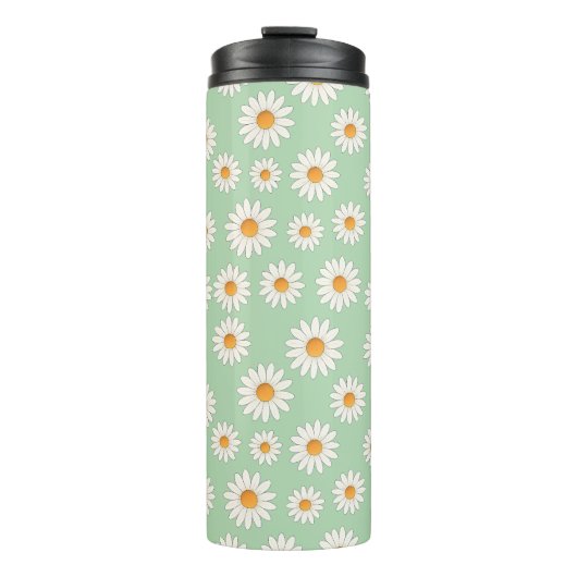 Bouteilles Isothermes Motif Fleur Chic Daisy - Design Floral Cute - (Devant)