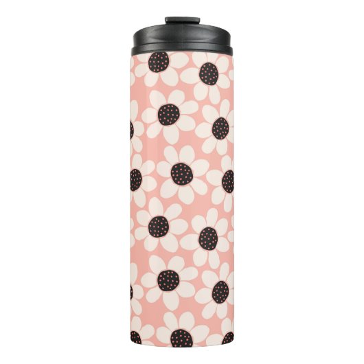 Bouteilles Isothermes Motif Fleur Rose Cute (Devant)