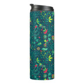 Bouteilles Isothermes Motif floral avec les oiseaux 2 de bande dessinée (Tourné sur la droite)