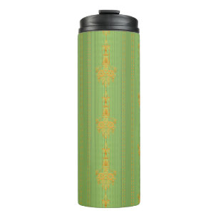 Bouteilles Isothermes Motif floral baroque avec bordure