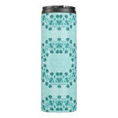 Bouteilles Isothermes Motif floral, bleu Turquoise (Dos)