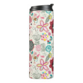 Bouteilles Isothermes Motif floral dans le rétro style 5 (Tourné sur la gauche)