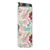 Bouteilles Isothermes Motif floral dans le rétro style 5 (Tourné sur la droite)