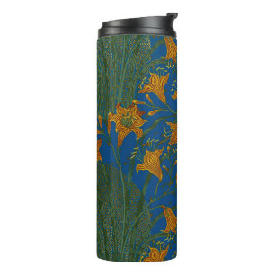 Bouteilles Isothermes Motif floral de jour de lys vintage de Walter Cran