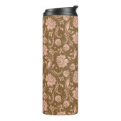 Bouteilles Isothermes Motif floral de rose et de brun (Tourné sur la gauche)