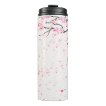 Motif Floral Élégant de Fleur de Cerisier Rose The