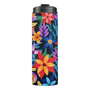 Bouteilles Isothermes Motif Floral Exotique Coloré-68578