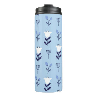 Bouteilles Isothermes Motif floral incolore avec fleurs sauvages