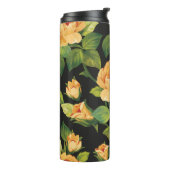 Bouteilles Isothermes Motif floral incomparable avec de beaux roses (Tourné sur la gauche)