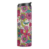 Bouteilles Isothermes Motif floral lumineux (Tourné sur la gauche)