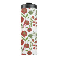 Motif floral rouge sans couture sur arrière - plan