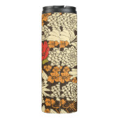 Bouteilles Isothermes Motif Floral Sans Couleur Avec Fleurs Rouges (Dos)