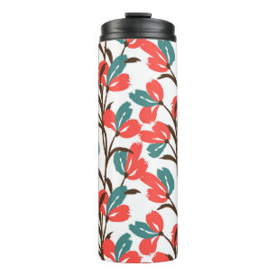 Bouteilles Isothermes Motif floral sans soudure. Joli arrière - plan flo