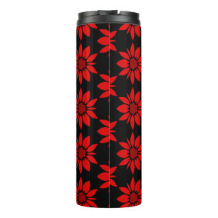 Bouteilles Isothermes motif floral transparent