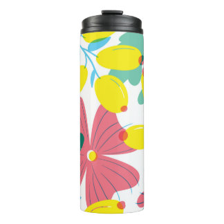 Bouteilles Isothermes Motif floral transparent avec éléments de transpar