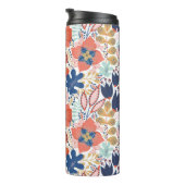 Bouteilles Isothermes Motif floral transparent sur blanc. backgro Abstra (Tourné sur la droite)