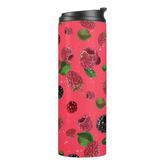 Bouteilles Isothermes Motif framboise (Tourné sur la gauche)