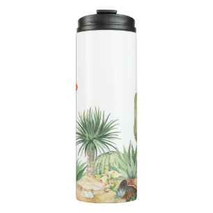 Bouteilles Isothermes Motif frontalier des cactus en fleurs