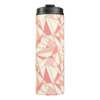 Bouteilles Isothermes Motif géométrique abstrait rose beige