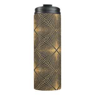 Bouteilles Isothermes Motif géométrique Art Déco sans faille. Éléga