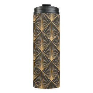 Bouteilles Isothermes Motif géométrique Art Déco sans faille. Élégant fo