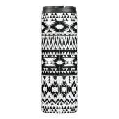 Bouteilles Isothermes Motif géométrique Aztec noir et blanc (Dos)