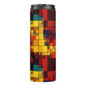 Bouteilles Isothermes Motif géométrique d'arc-en-ciel vibrant abstrait (Dos)