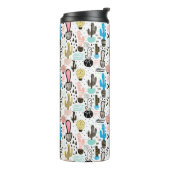 Bouteilles Isothermes Motif géométrique de cactus moderne (Tourné sur la gauche)