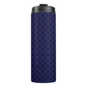Bouteilles Isothermes Motif géométrique islamique bleu foncé