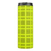 Bouteilles Isothermes Motif géométrique jaune citron (Dos)