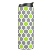Bouteilles Isothermes Motif géométrique moderne de chaux et d'hexagone g (Tourné sur la gauche)