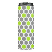 Bouteilles Isothermes Motif géométrique moderne de chaux et d'hexagone g (Dos)