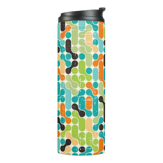 Bouteilles Isothermes Motif géométrique rétro abstrait (Tourné sur la gauche)