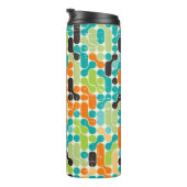 Bouteilles Isothermes Motif géométrique rétro abstrait (Tourné sur la droite)