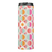 Bouteilles Isothermes Motif géométrique rose orange (Dos)