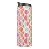 Bouteilles Isothermes Motif géométrique rose orange (Tourné sur la droite)