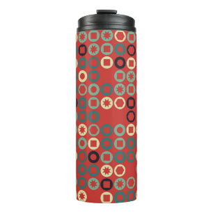 Bouteilles Isothermes Motif géométrique sans couture avec éléments color