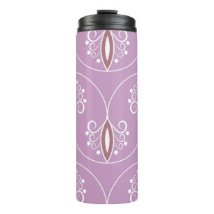 Bouteilles Isothermes Motif géométrique sans couture avec tourbillons.