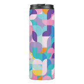 Bouteilles Isothermes Motif géométrique violet et rose (Dos)