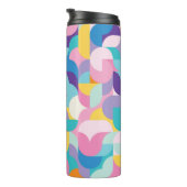 Bouteilles Isothermes Motif géométrique violet et rose (Tourné sur la droite)