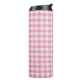Bouteilles Isothermes Motif Gingham Rose Bébé (Tourné sur la gauche)