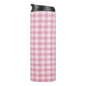 Bouteilles Isothermes Motif Gingham Rose Bébé (Tourné sur la droite)