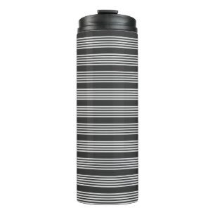 Bouteilles Isothermes Motif gris clair et charbon cinq bandes