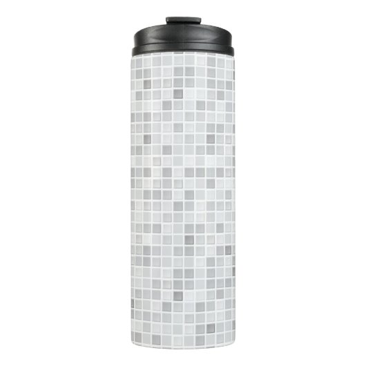 Bouteilles Isothermes Motif gris de tuiles (Devant)