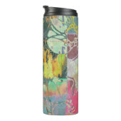 Bouteilles Isothermes Motif grunge floral d'art (Tourné sur la droite)