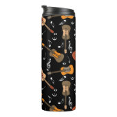 Bouteilles Isothermes Motif Guitare Music Notes (Tourné sur la droite)