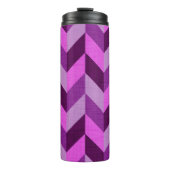 Bouteilles Isothermes Motif Herringbone en violet (Devant)