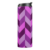 Bouteilles Isothermes Motif Herringbone en violet (Tourné sur la gauche)